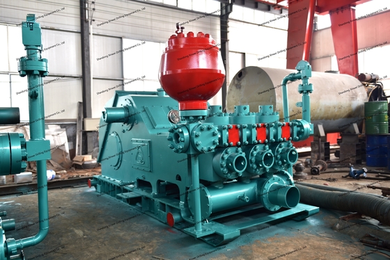 120 SPM Stroke Rating Triplex Mud Pump with 4.206 Gear Ratio and 5-1/8" Outlet Dia