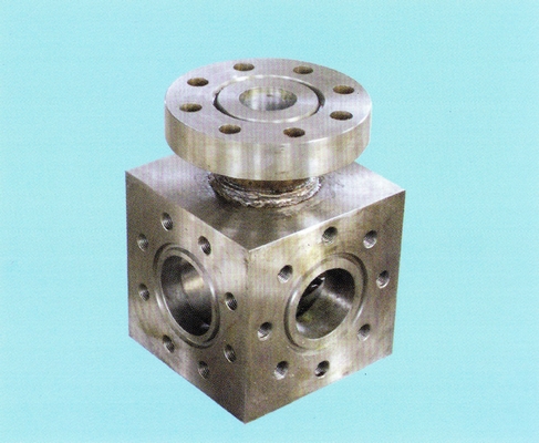 Triplex Mud Pump Parts Five Way Connection Forging Casting