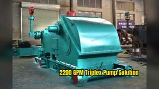 High Flow Oilwell Triplex Pumps 2200 GPM Industrial Solution